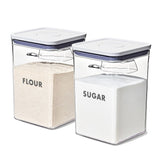 8-Piece Prelabeled Baking POP Container Set G8