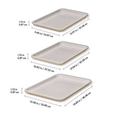 Non-Stick Pro Ceramic Coated Metal Bakeware 3 Pc Set O8