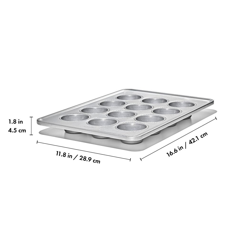 Nonstick Pro Clear Coated 12 Cup Muffin Pan Y6