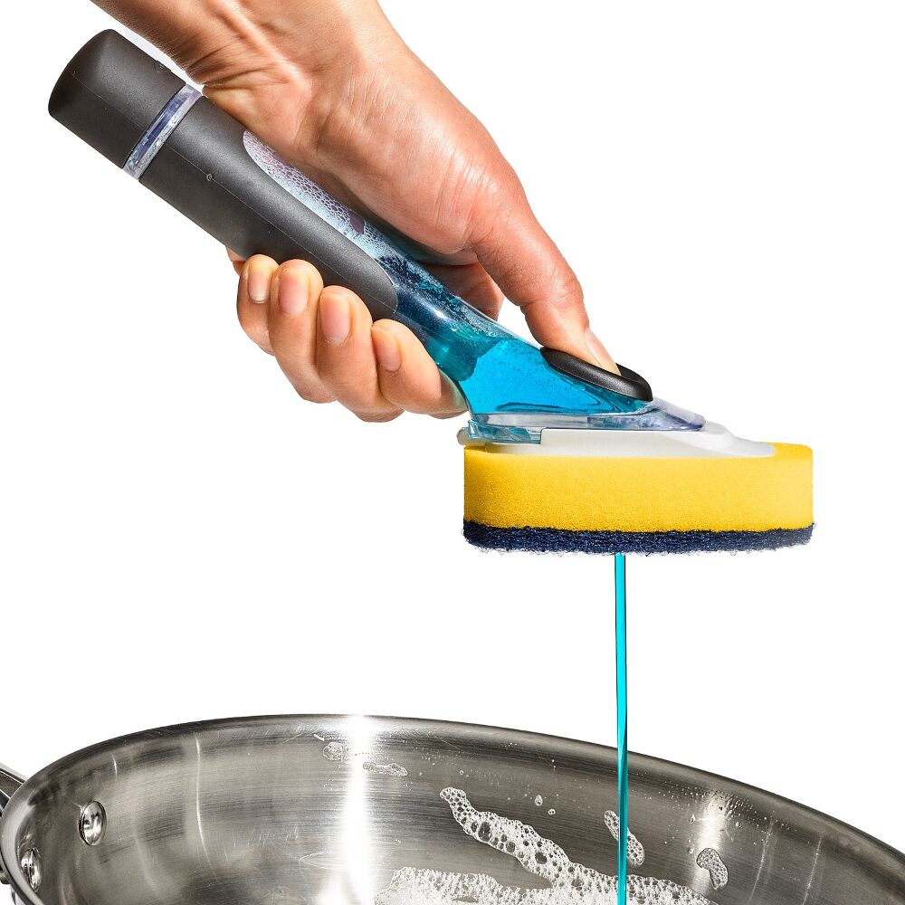 Soap Dispensing Dish Scrub C6