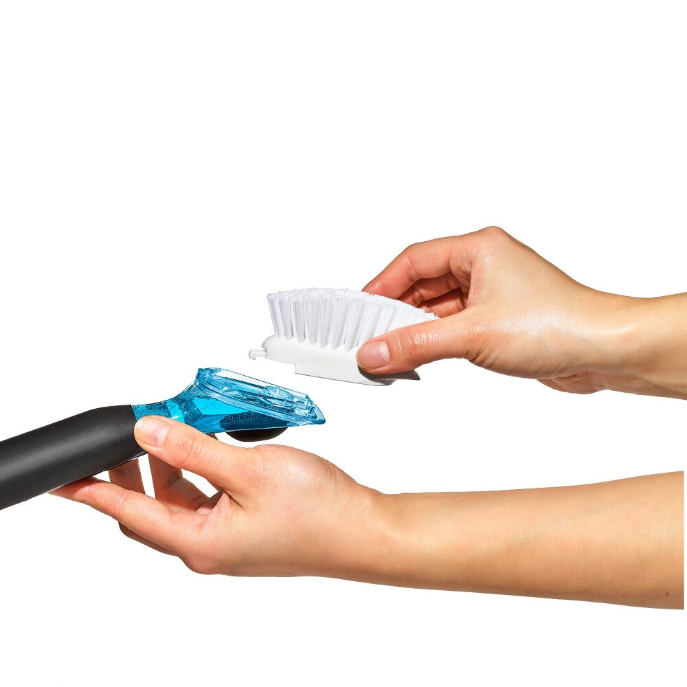 Soap Dispensing Dish Brush Storage Set U3