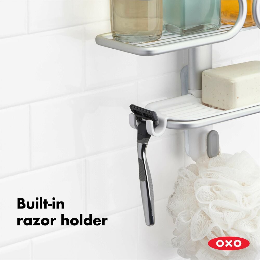 Aluminum 3-Tier Shower Caddy P2