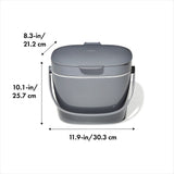 Easy-Clean Compost Bin - 1.75 Gal Q5