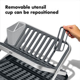 OXO Good Grips Aluminum Fold Flat Dish Rack A0