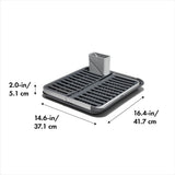 OXO Good Grips Aluminum Fold Flat Dish Rack A0