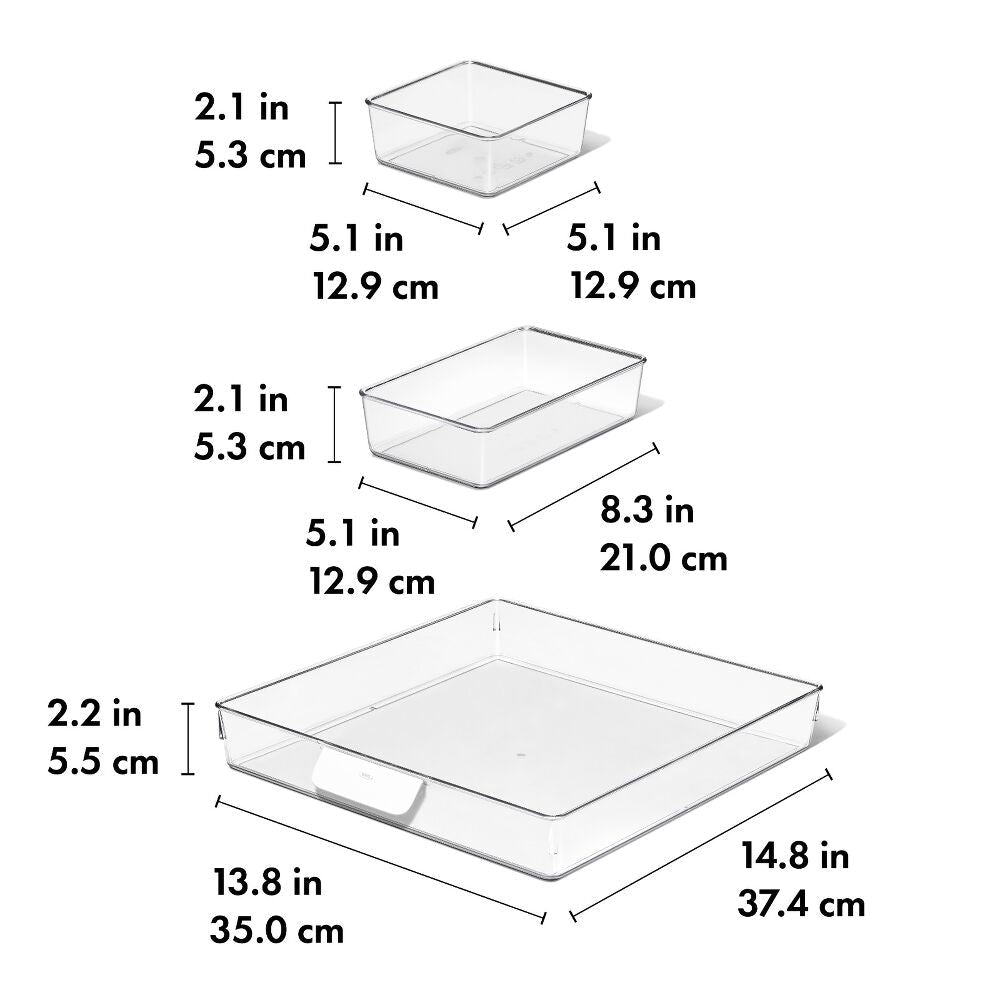 3-piece Refrigerator Tray Set T5