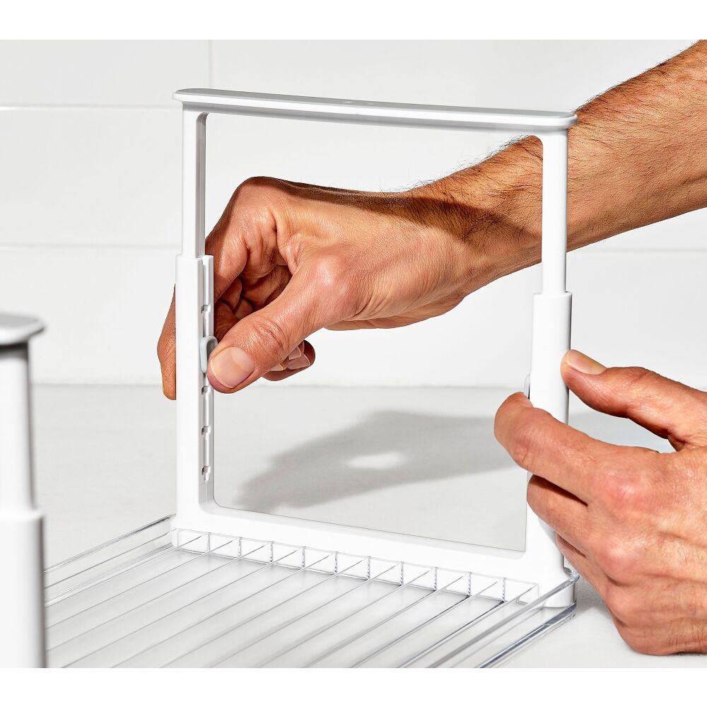 Adjustable Refrigerator Shelf Riser O0