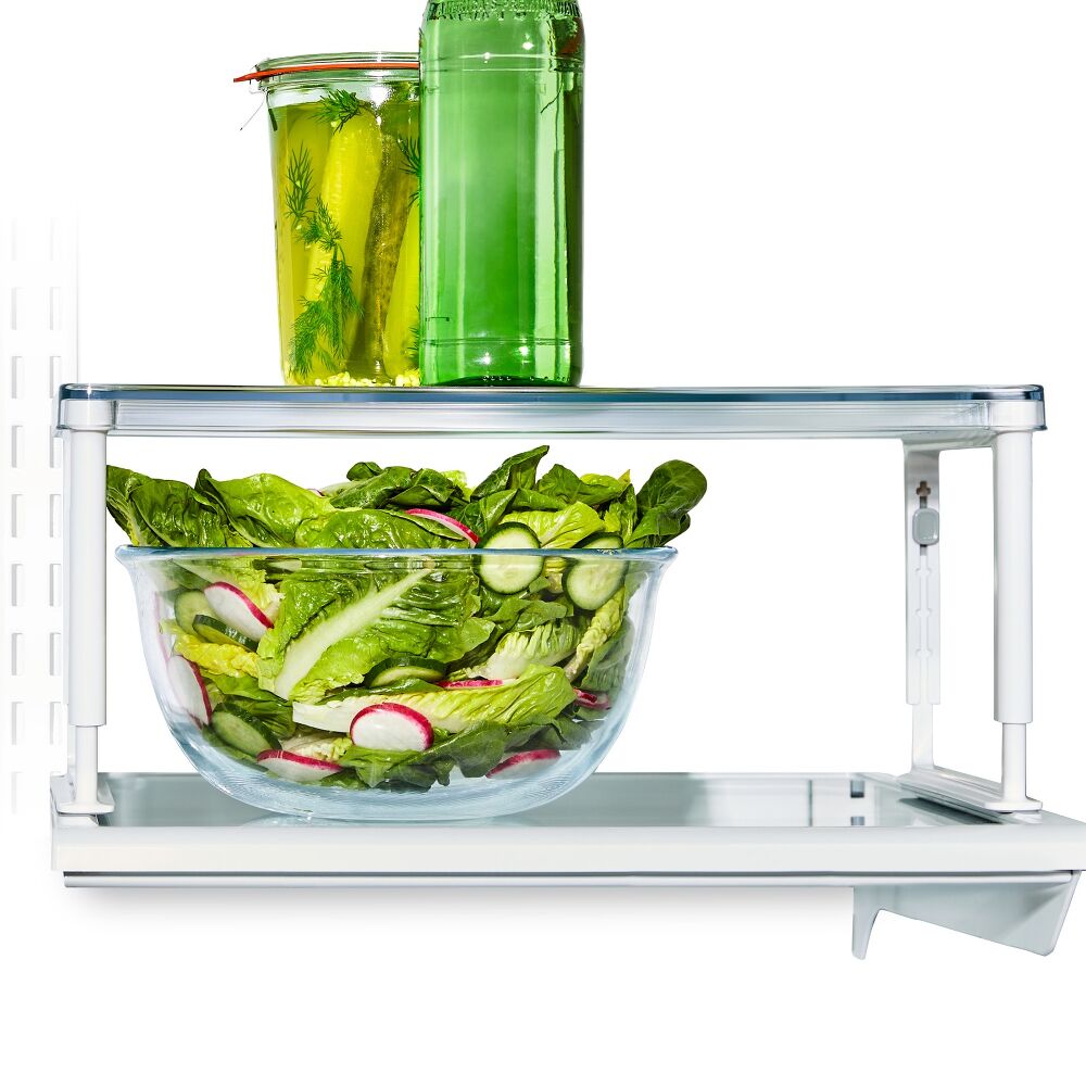 Adjustable Refrigerator Shelf Riser O0