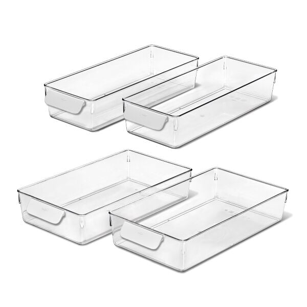 4 Piece Refrigerator Storage Bin Starter Set A7