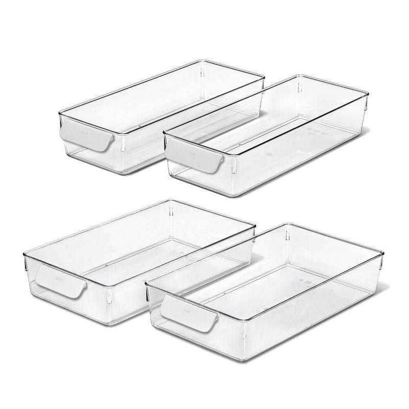 4 Piece Refrigerator Storage Bin Starter Set V1