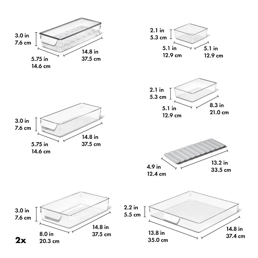 8 Piece Refrigerator Organization Set S2
