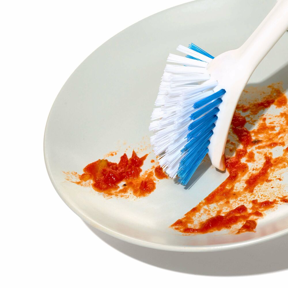 Dish Brush with Scraper J6