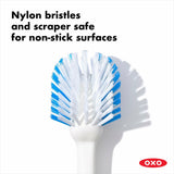 Dish Brush with Scraper J6