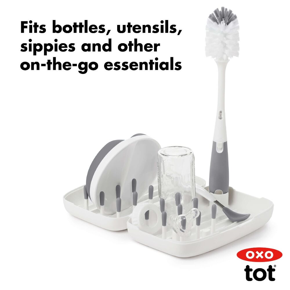 On-the-Go Drying Rack with Bottle Brush N5