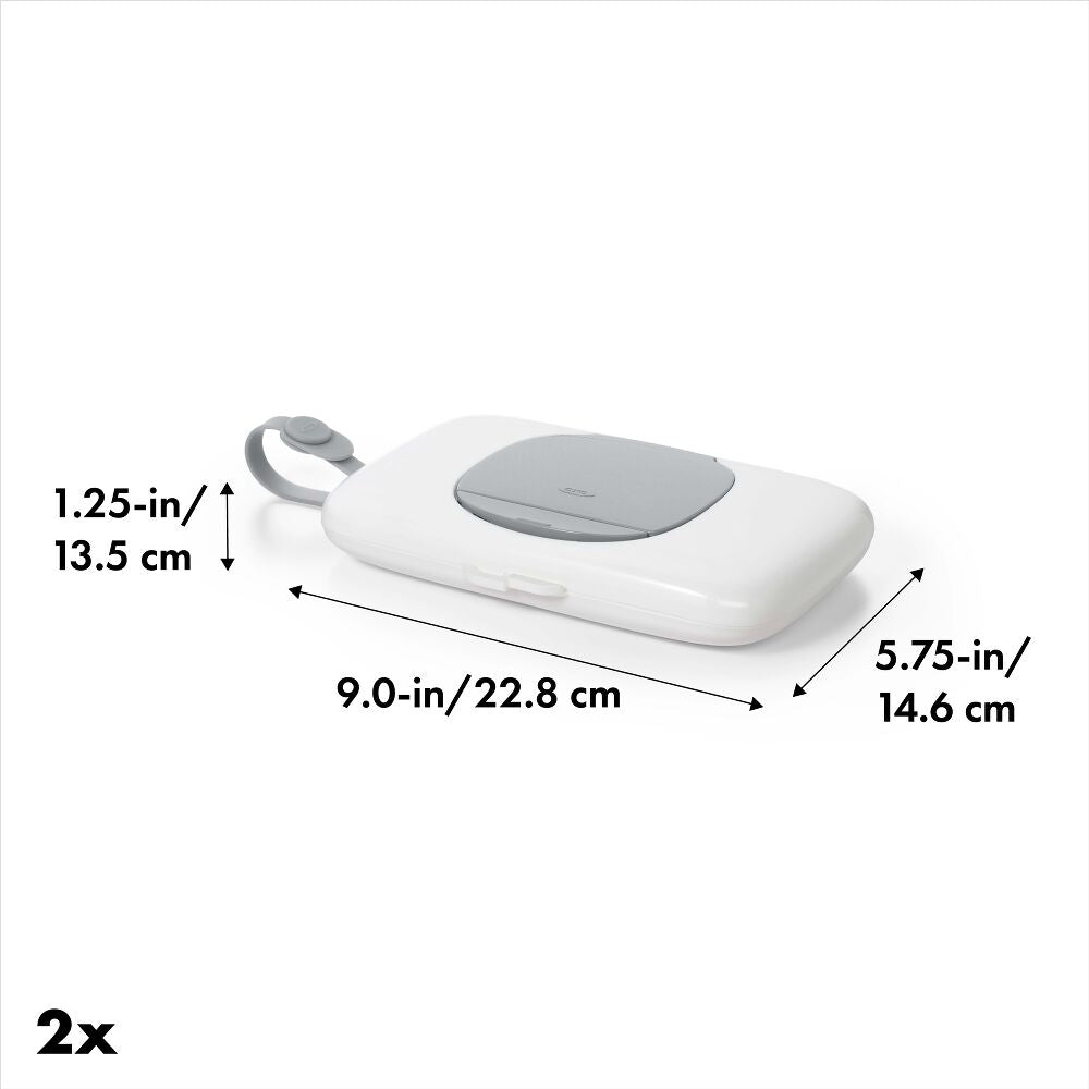 OXO TOT 2-Pack On-the-Go Wipes Dispenser, Gray A3