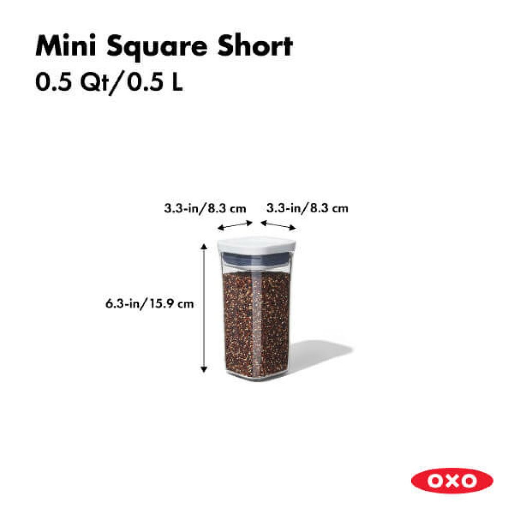 POP Container - Mini Square Short (0.5 Qt.) O5