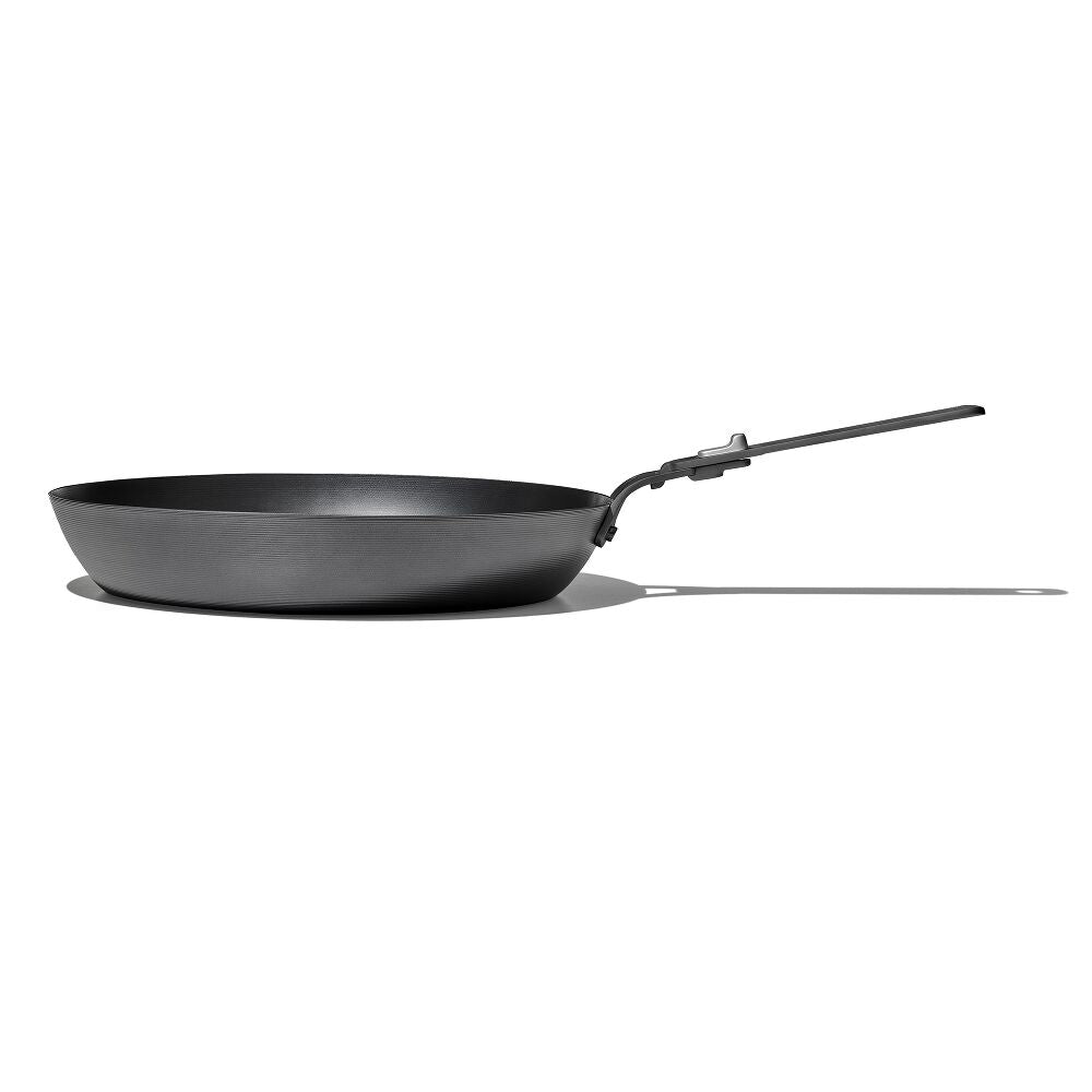 Outdoor 12-inch Carbon Steel Pan with Removable Handle E5