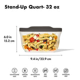 Outdoor Silicone Reusable Stand Up Bag Quart (32 oz) G5