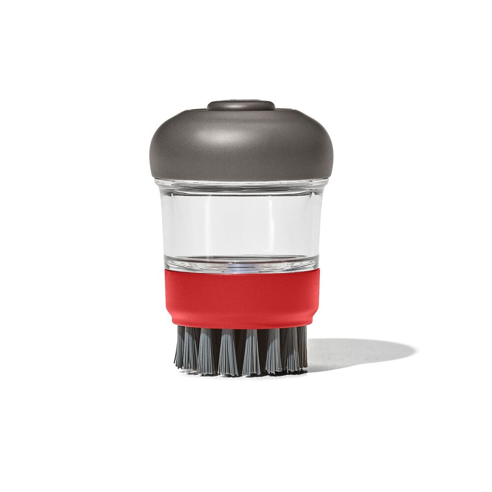 Outdoor Soap Dispensing Dish Brush with Storage Case F7