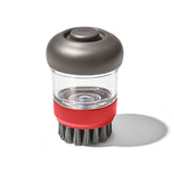 Outdoor Soap Dispensing Dish Brush with Storage Case F7