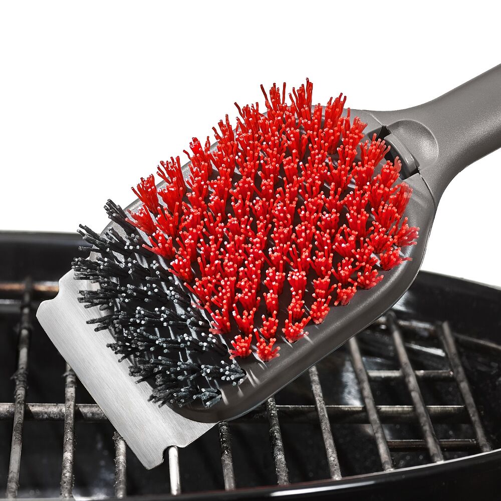 Outdoor Nylon Grill Brush Set of 2 Replacement Heads Y4
