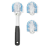 Nylon Bristle Dish Brush with Refills Z6