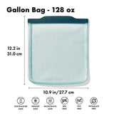 Silicone Reusable Bag - Gallon Bag (128 oz) - Lagoon J9