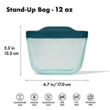 Silicone Reusable Bag - Stand-Up Snack (12 oz) – Lagoon A2