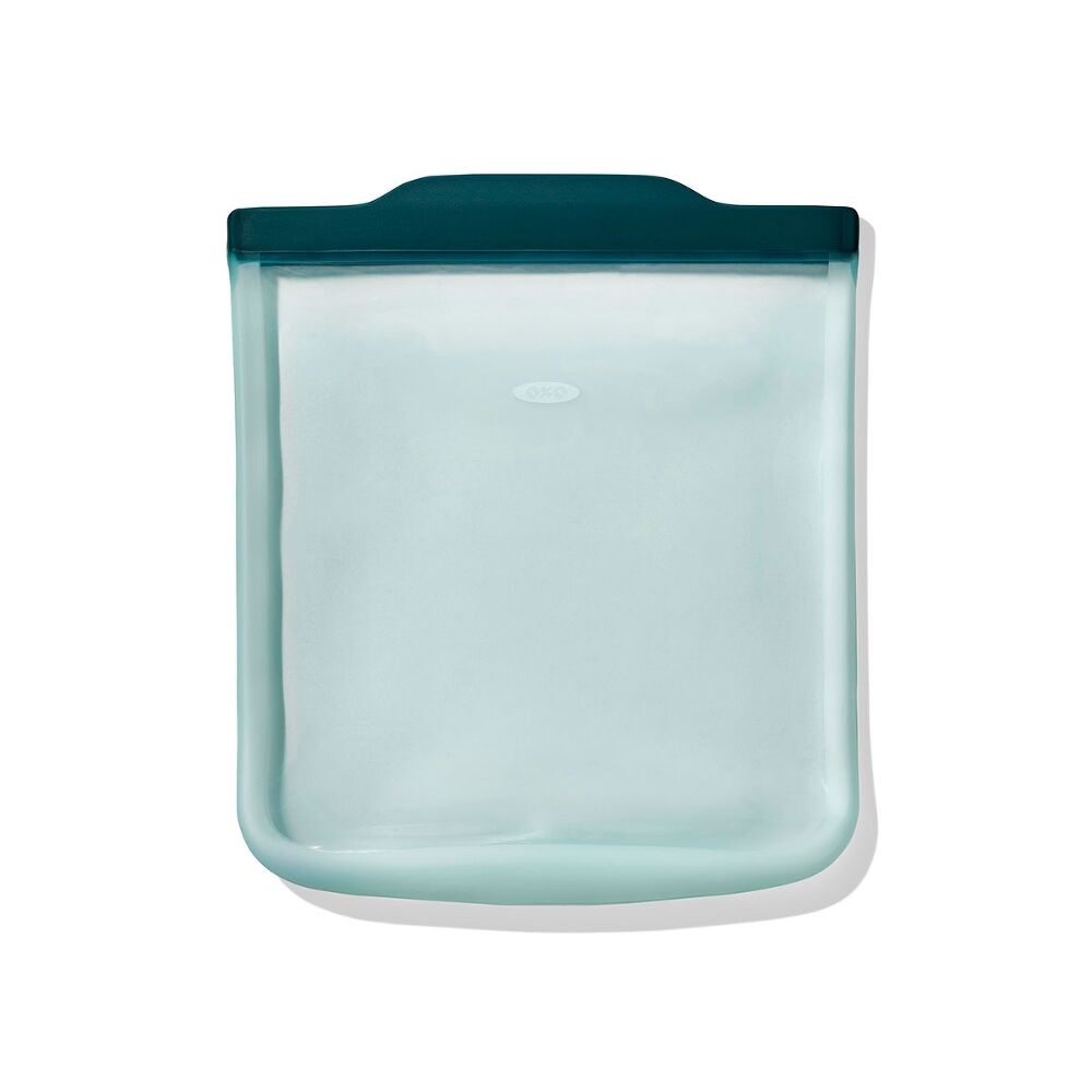 Silicone Reusable Bag - 4 Piece Starter Set - Oat/Lagoon M7