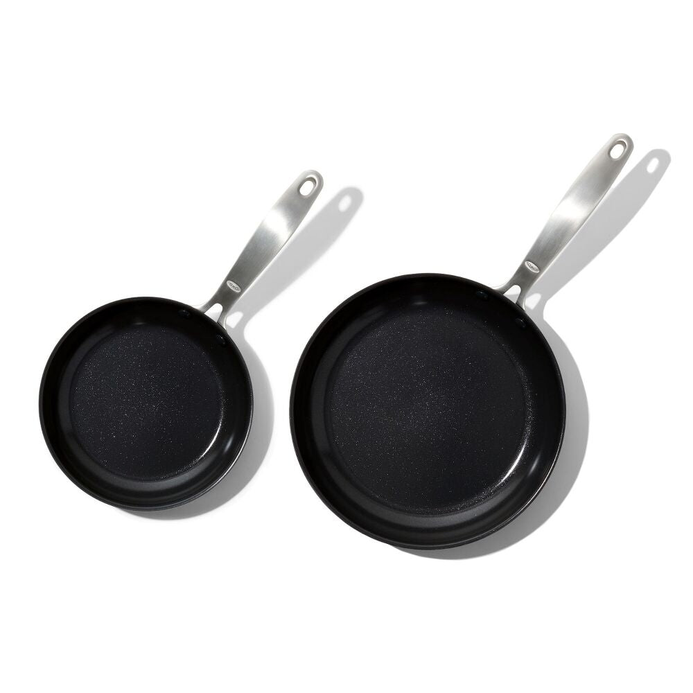 Enhanced Non-Stick 2-Piece Frypan Set — Black J1