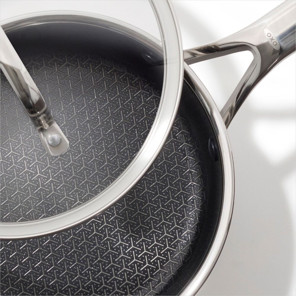 Trident Hybrid Non-Stick Stainless Steel 2.5 Qt Saucepan with Lid N6