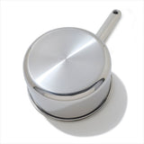 Trident Hybrid Non-Stick Stainless Steel 2.5 Qt Saucepan with Lid V4