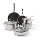Trident Hybrid Non-Stick Stainless Steel 10-Piece Set N1
