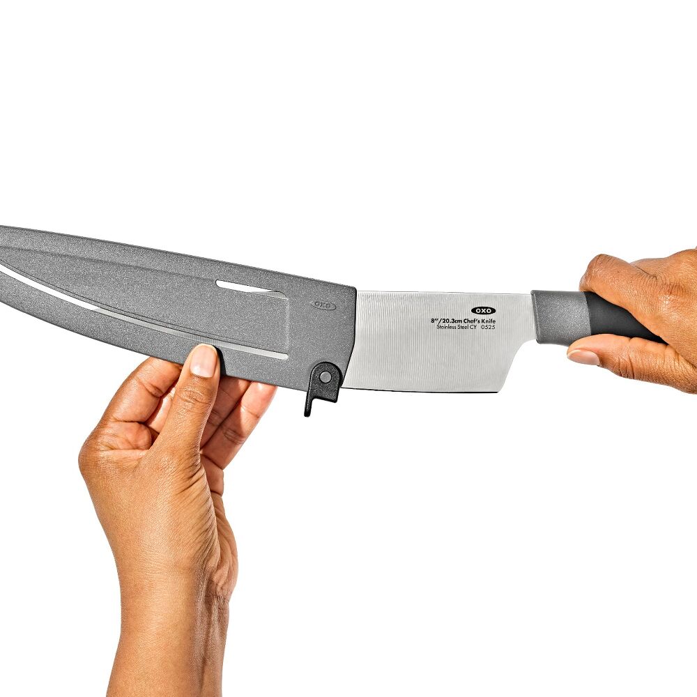 8 in Chefs Knife with Locking Sheath D9