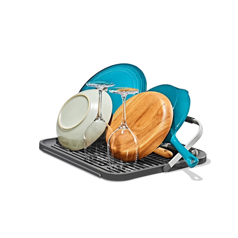 OXO Good Grips Compact Drying Rack with Dish Rest B4