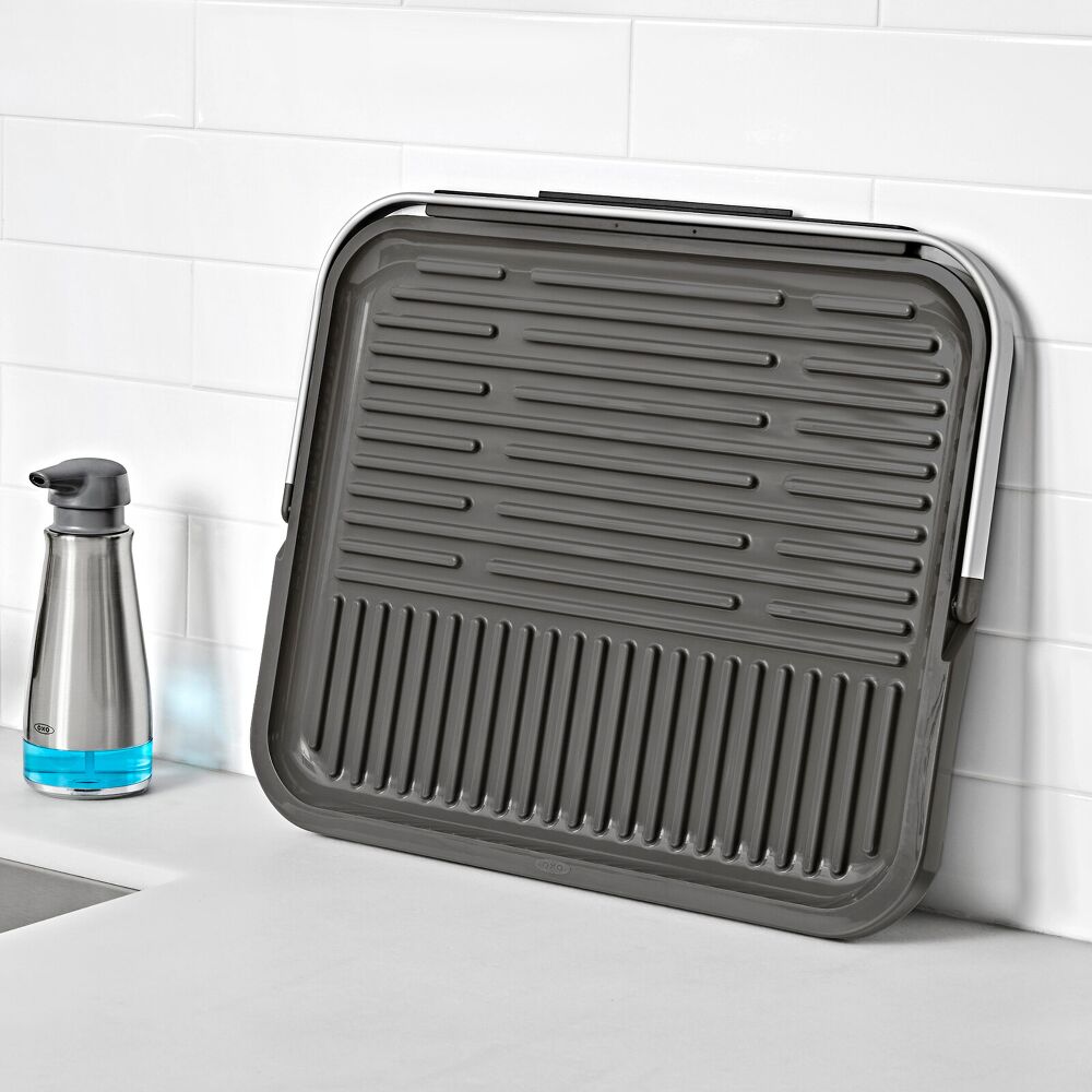 OXO Good Grips Compact Drying Rack with Dish Rest B4