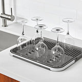 OXO Good Grips Compact Drying Rack with Dish Rest B4