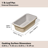 Non-Stick Pro Ceramic Coated Metal Bakeware 1 lb Loaf Pan Y0