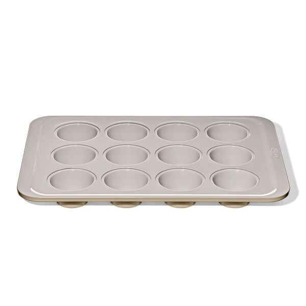 Non-Stick Pro Ceramic Coated Metal Bakeware 12 Cup Muffin Pan V4