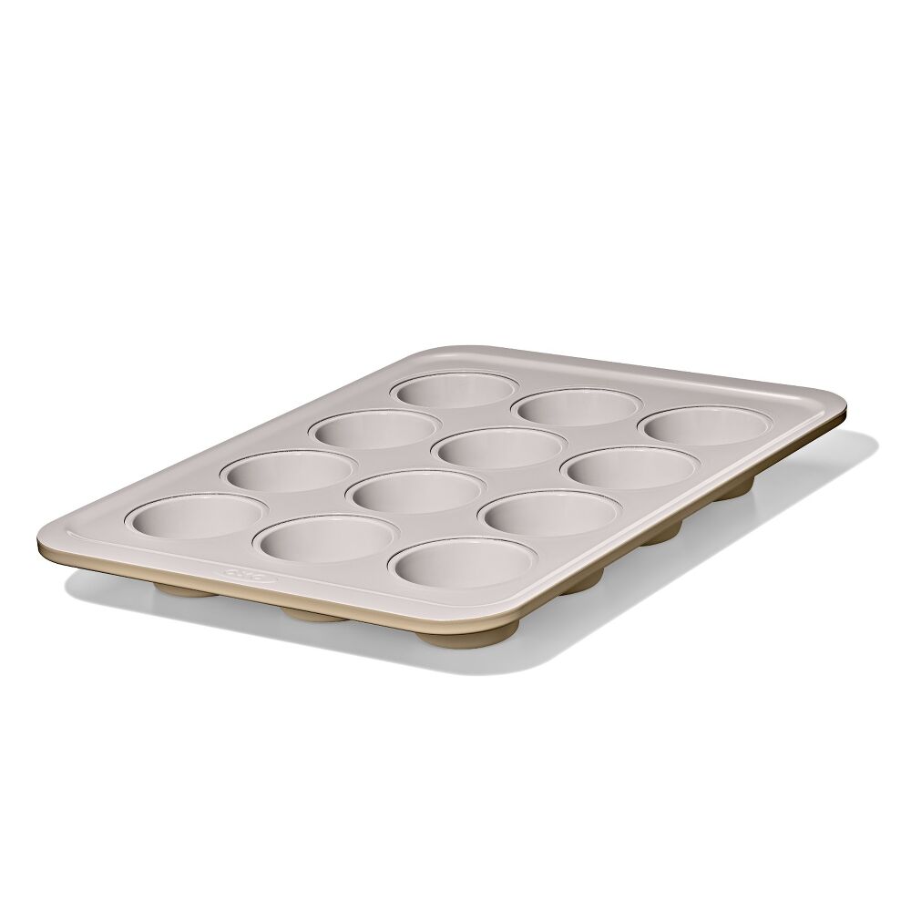 Non-Stick Pro Ceramic Coated Metal Bakeware 12 Cup Muffin Pan V4