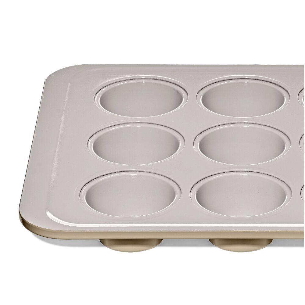 Non-Stick Pro Ceramic Coated Metal Bakeware 12 Cup Muffin Pan V4