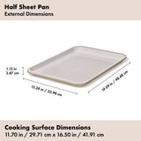 Non-Stick Pro Ceramic Coated Metal Bakeware Half Sheet Pan L2