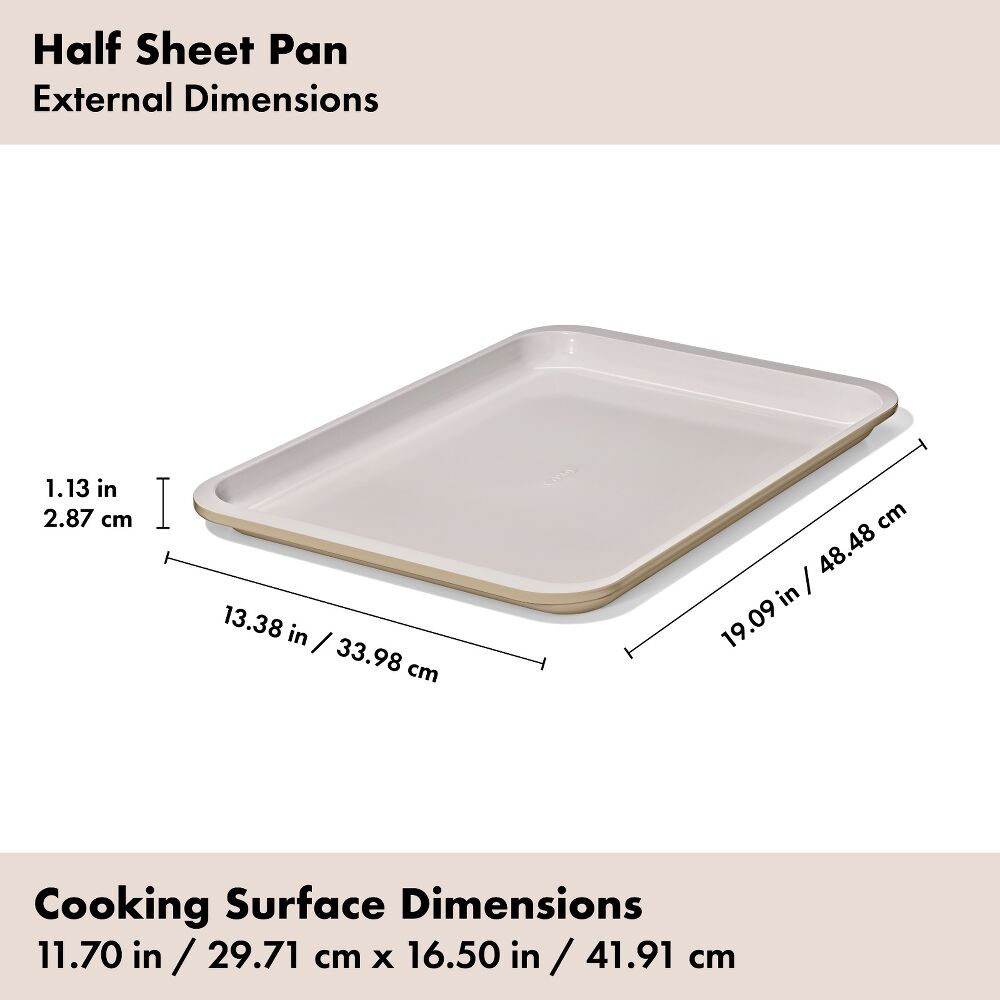 Non-Stick Pro Ceramic Coated Metal Bakeware Half Sheet Pan L2