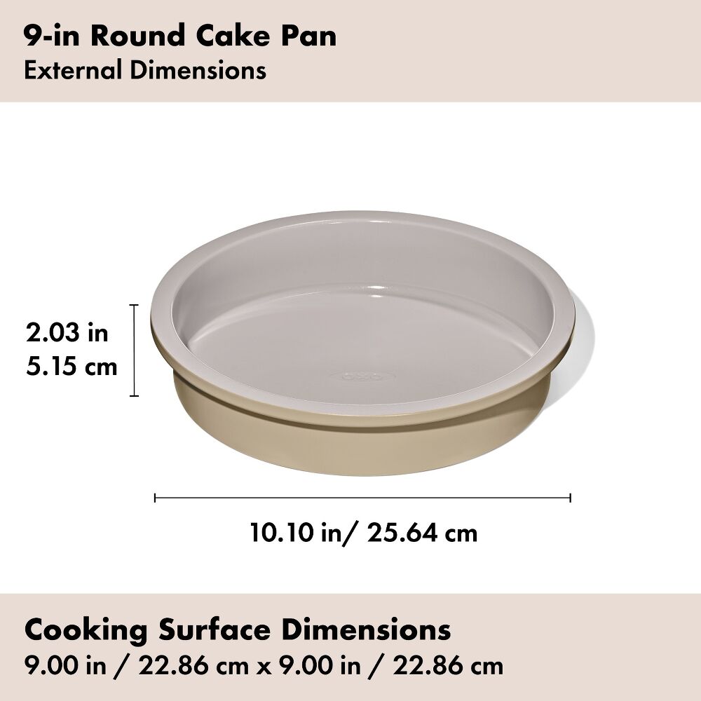 Non-Stick Pro Ceramic Coated Metal Bakeware 9” Round Cake Pan J9