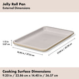 Non-Stick Pro Ceramic Coated Metal Bakeware Jelly Roll Pan R9
