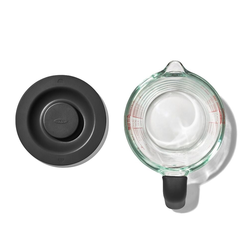 2 Cup Glass Measuring Cup with Lid J9