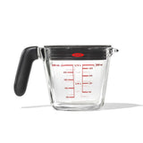 2 Cup Glass Measuring Cup with Lid J9