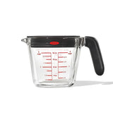 2 Cup Glass Measuring Cup with Lid J9