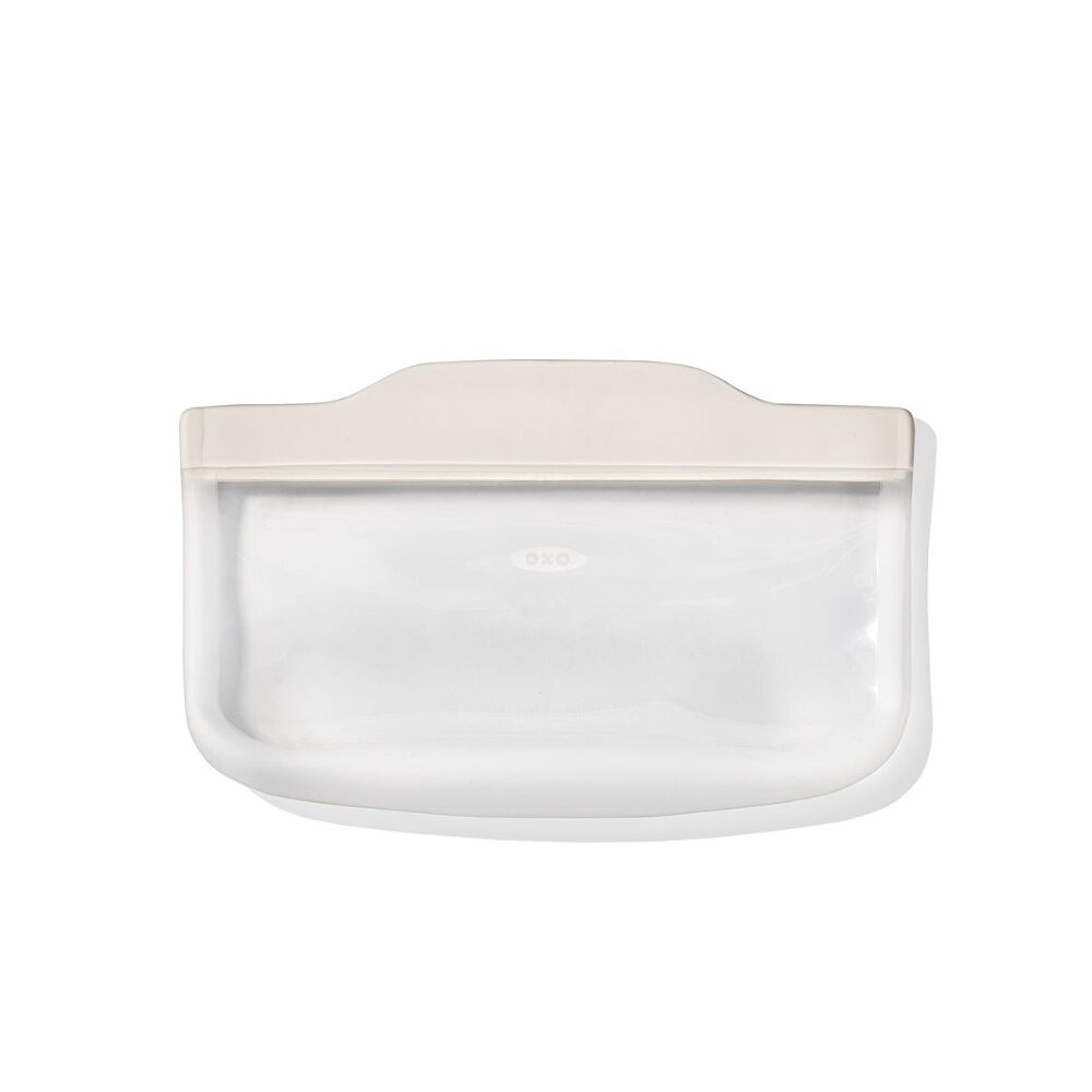 Silicone Reusable Bag - Snack Bag (12 oz) - Oat S5
