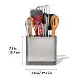 Adjustable Stainless Steel Utensil Holder - Large E0